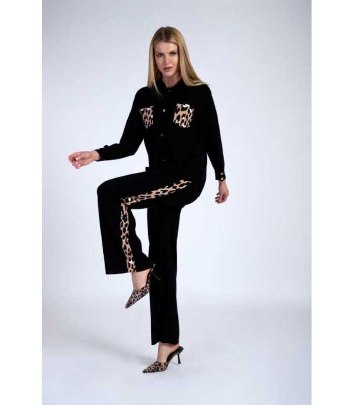 Pantalón Banda Animal Print Laftylie Mujer