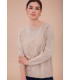 Suéter Beige Apliques Anna Mora Mujer