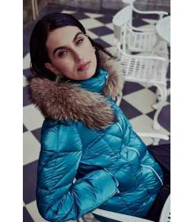 Parka Beige Guateada Donjaz Mujer