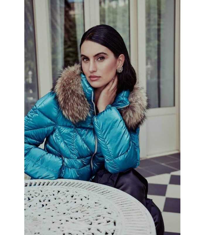 Parka Beige Guateada Donjaz Mujer