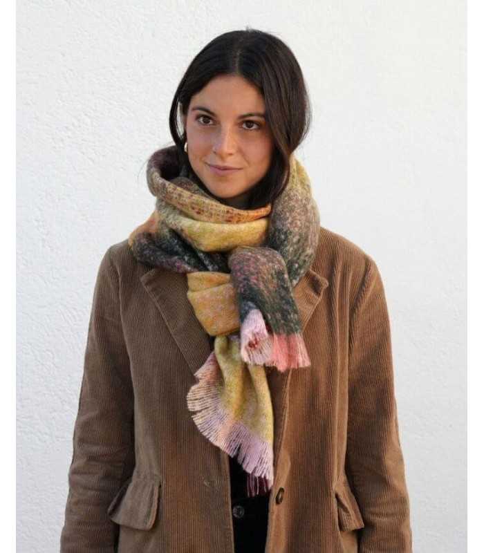 Bufanda Colores Ocre Noga Mujer