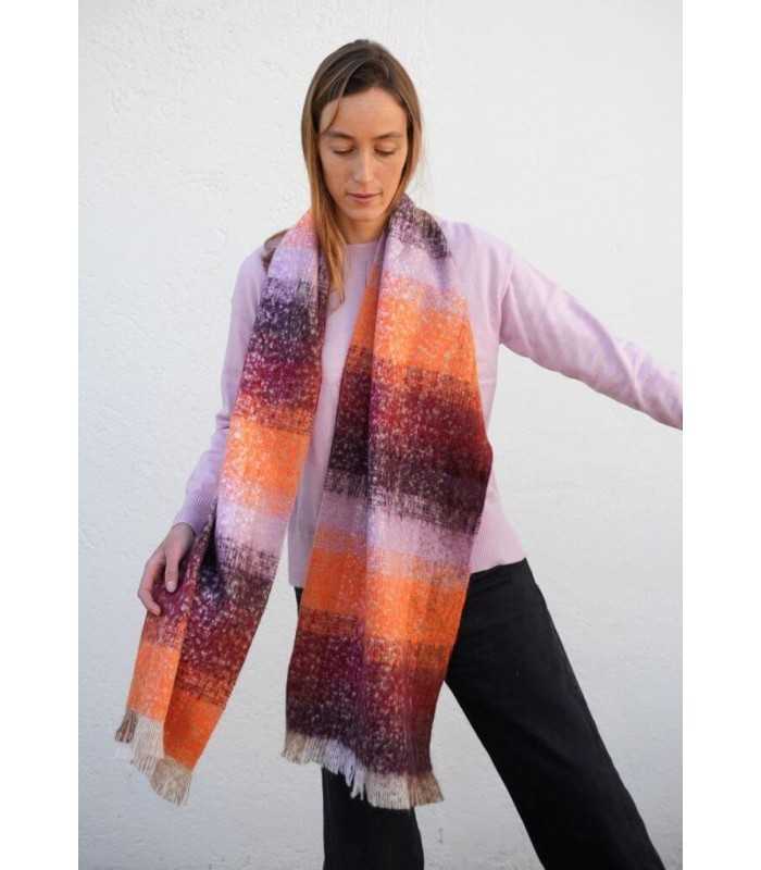 Bufanda Colores Naranja Noga Mujer