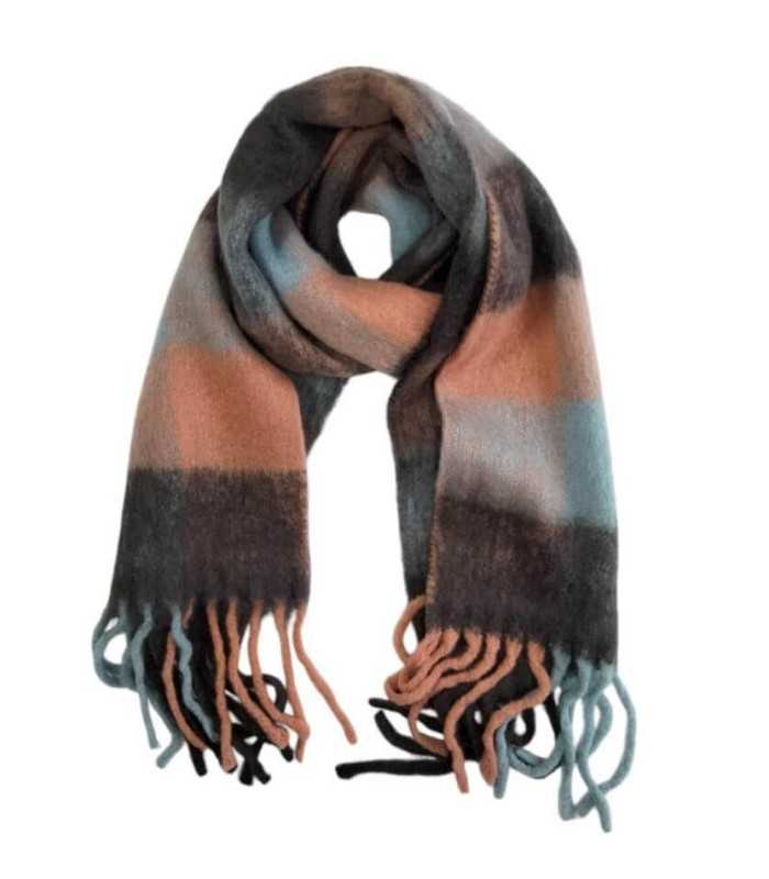 Bufanda Colores Cuadros Noga Mujer