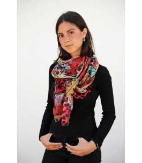 Fular Colorido Flores Noga Mujer