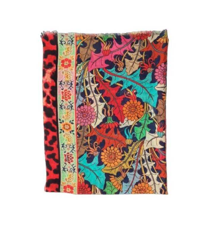 Fular Colorido Flores Noga Mujer