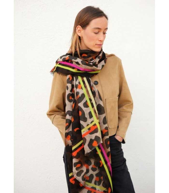 Fular Animal Print Noga Mujer