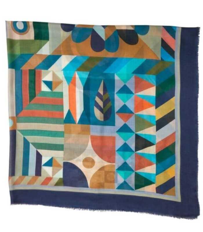 Pañuelo Estampado Geométrico Noga Mujer