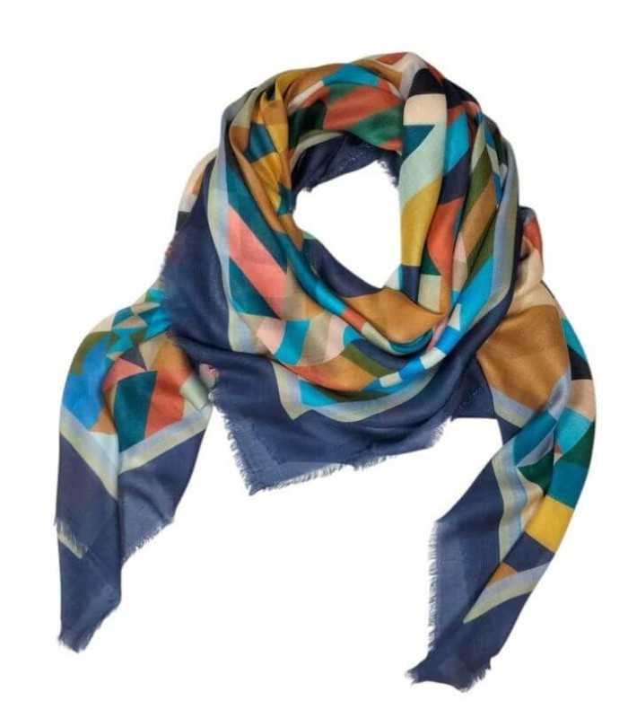 Pañuelo Estampado Geométrico Noga Mujer