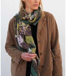 Pañuelo Estampado Verdes Noga Mujer