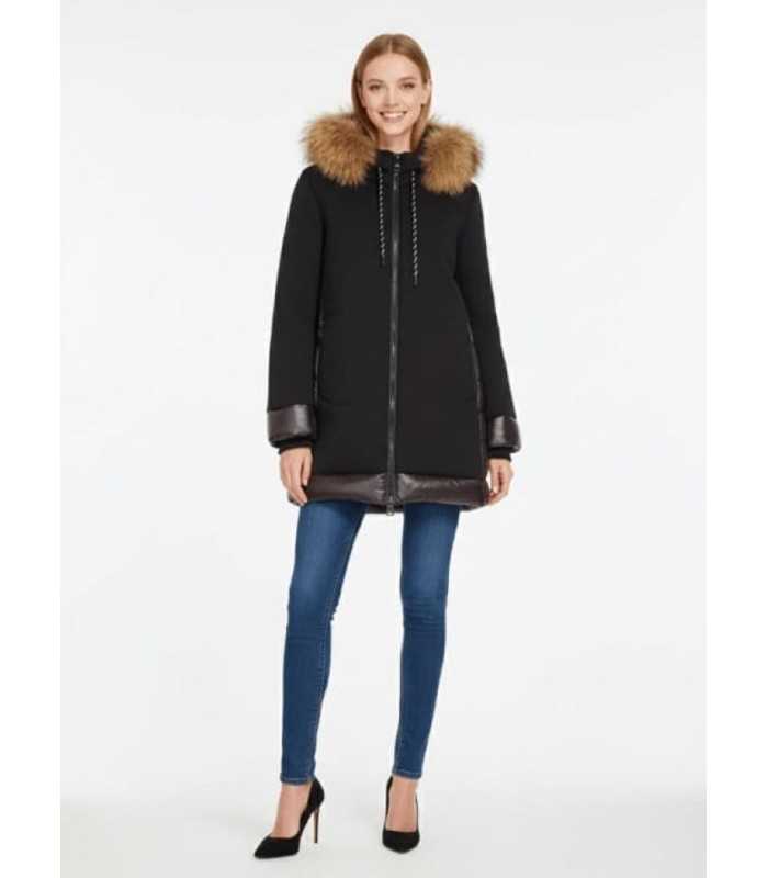 Parka Combinada Negra Donjaz Mujer