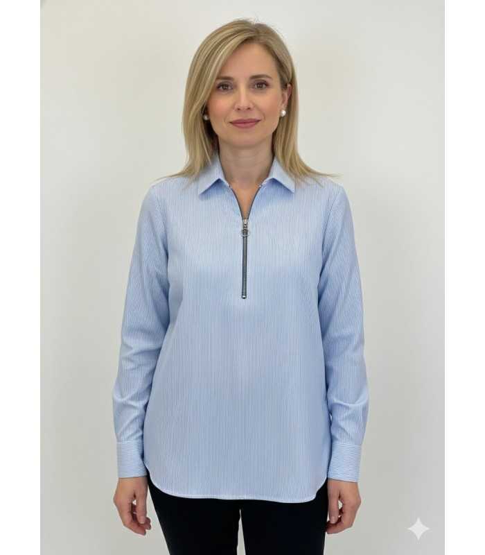 Camisa Elástica Rayas Civit Mujer