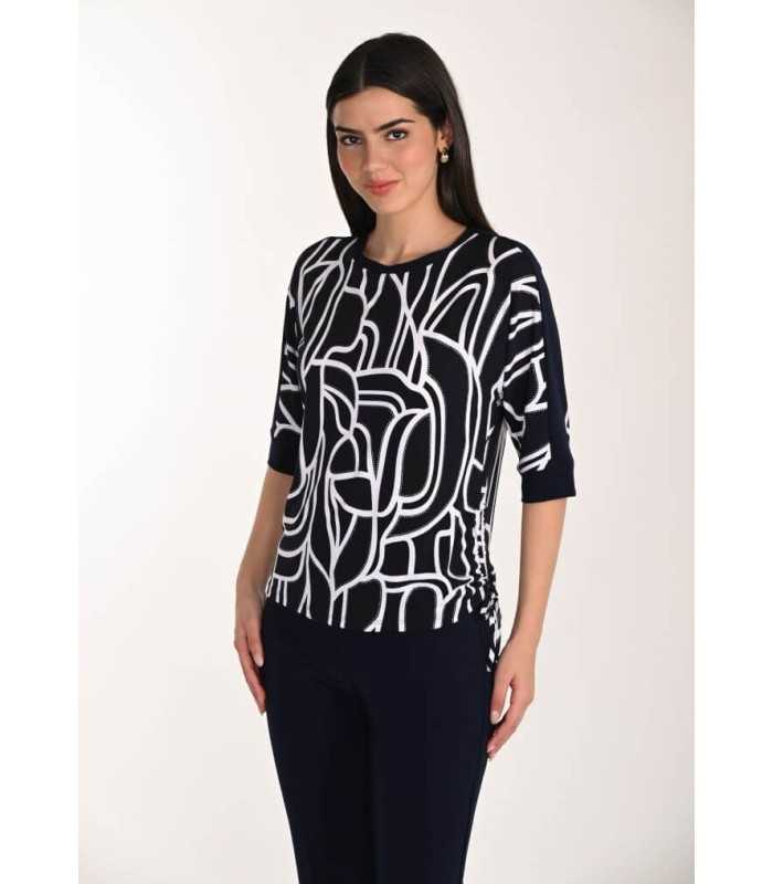 Top Bicolor Abstracto Frank Lyman Mujer