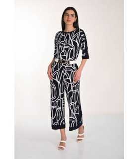 Top Bicolor Abstracto Frank Lyman Mujer