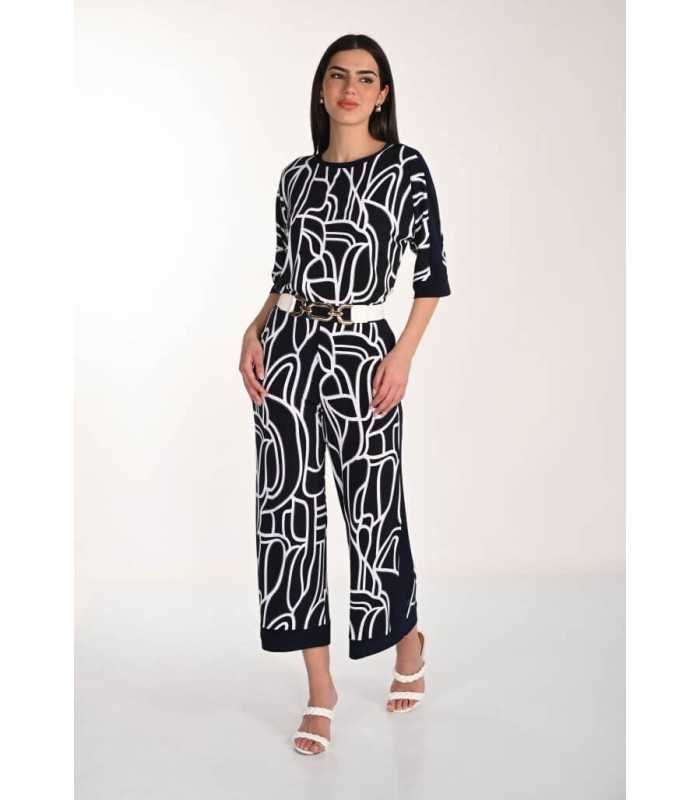 Pantalón Bicolor Abstracto Frank Lyman Mujer