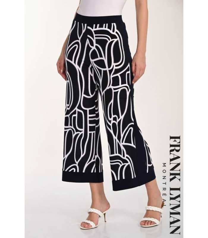 Pantalón Bicolor Abstracto Frank Lyman Mujer