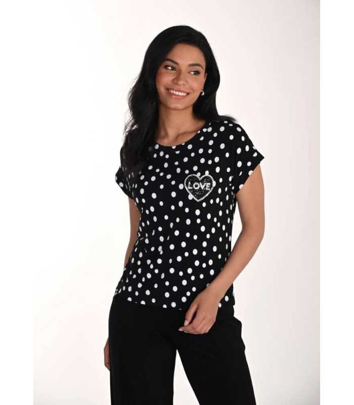 Camiseta Lunares Punto Frank Lyman Mujer