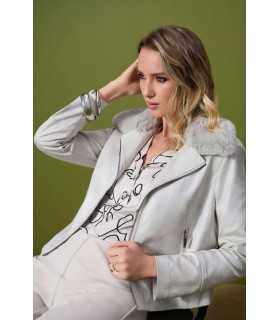 Chaqueta Piedra Ante Joseph Ribkoff Mujer