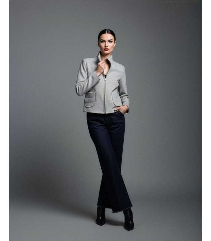 Chaqueta Lana Rosa Milaches Mujer