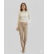 Pantalón Cropped Beige MAC Mujer