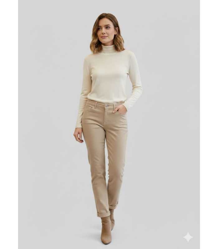 Pantalón Cropped Beige MAC Mujer