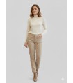 Pantalón Cropped Beige MAC Mujer