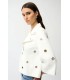 Chaqueta Ante Blanca Ojales Joseph Ribkoff Mujer
