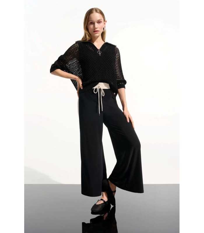 Suéter Calado Negro Joseph Ribkoff Mujer