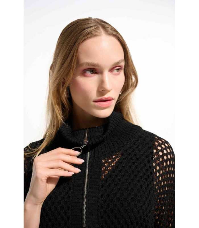 Suéter Calado Negro Joseph Ribkoff Mujer