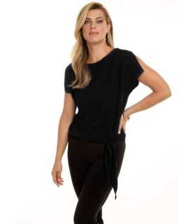 Top Nudo Negro Frank Lyman Mujer