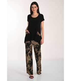 Pantalón Animal Print Frank Lyman Mujer