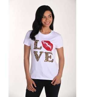 Camiseta Love Beso Frank Lyman Mujer