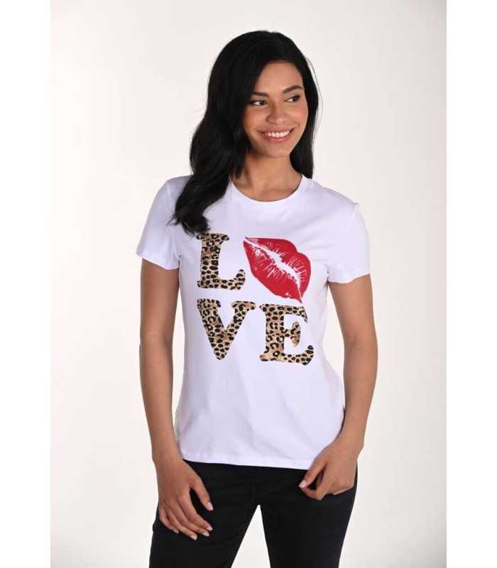 Camiseta Love Beso Frank Lyman Mujer