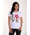 Camiseta Love Beso Frank Lyman Mujer