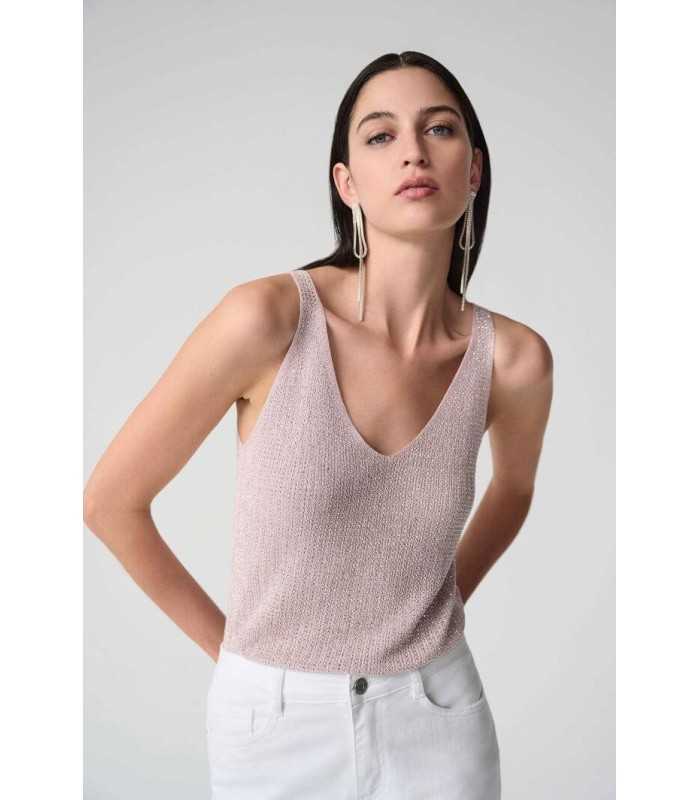 Top Punto Metalizado Rosa Joseph Ribkoff Mujer