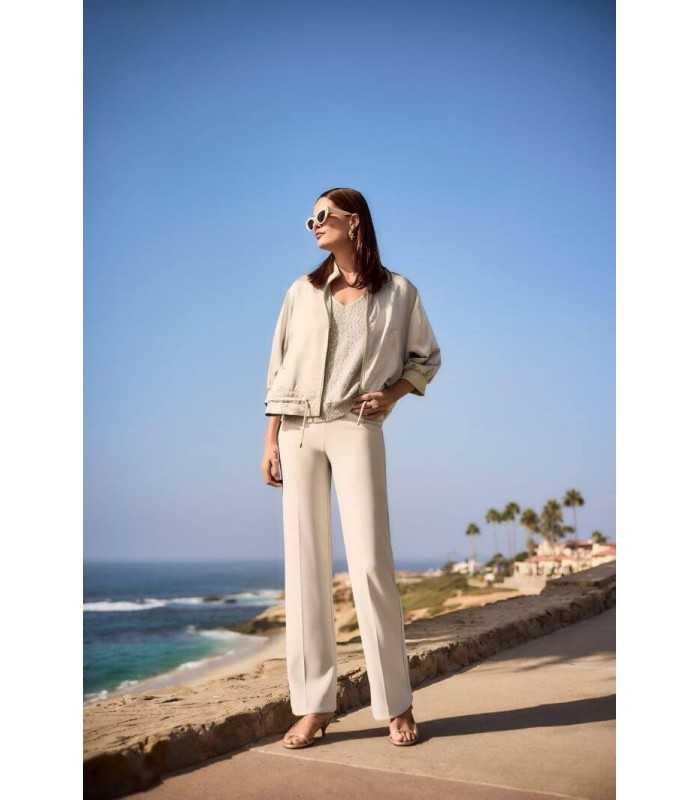 Pantalón Básico Recto Beige Joseph Ribkoff Mujer