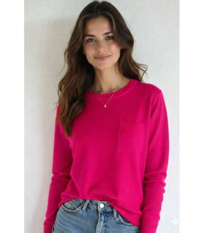 Suéter Básico Cuello Redondo Trovels Mujer