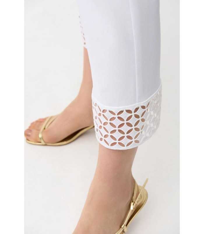 Pantalón Blanco Capri Guipur Joseph Ribkoff Mujer