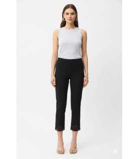Pantalón Negro Capri Guipur Joseph Ribkoff Mujer