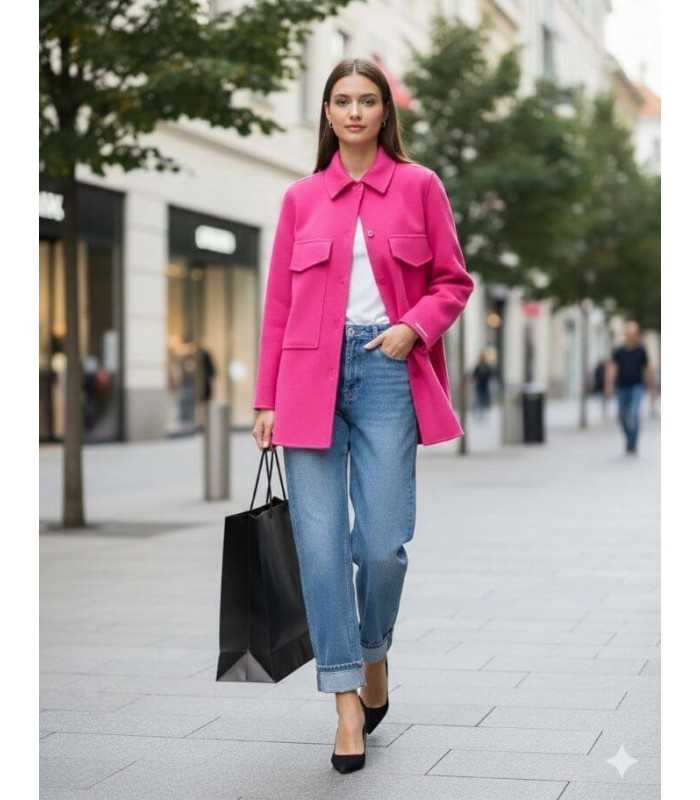 Chaqueta Camisa Lana Marella Mujer