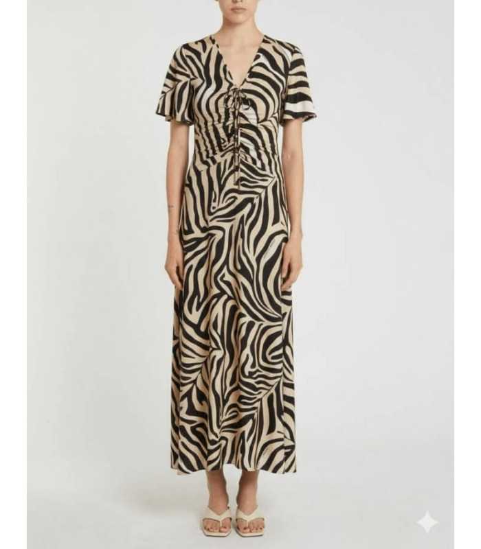 Vestido Estampado Manchas Punto Marella Mujer