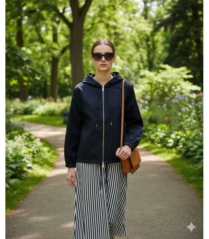 Chaqueta Marino Impermeable Marella Mujer