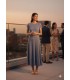 Vestido Lurex Azul Marella Mujer