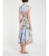 Vestido Camisero Azul Estampado Marella Mujer