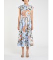 Vestido Camisero Azul Estampado Marella Mujer