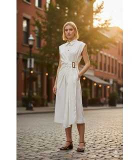 Vestido Camisero Algodón Marella Mujer