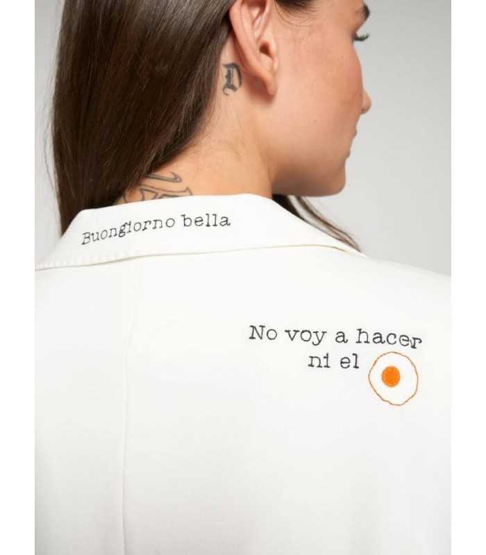 Americana Blanca Bordados Vilagallo Mujer