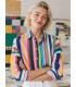 Camisa Rayas Colorida Vilagallo Mujer