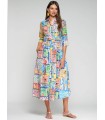 Vestido Estampado Colorido Vilagallo Mujer
