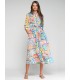 Vestido Estampado Colorido Vilagallo Mujer