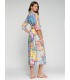 Vestido Estampado Colorido Vilagallo Mujer